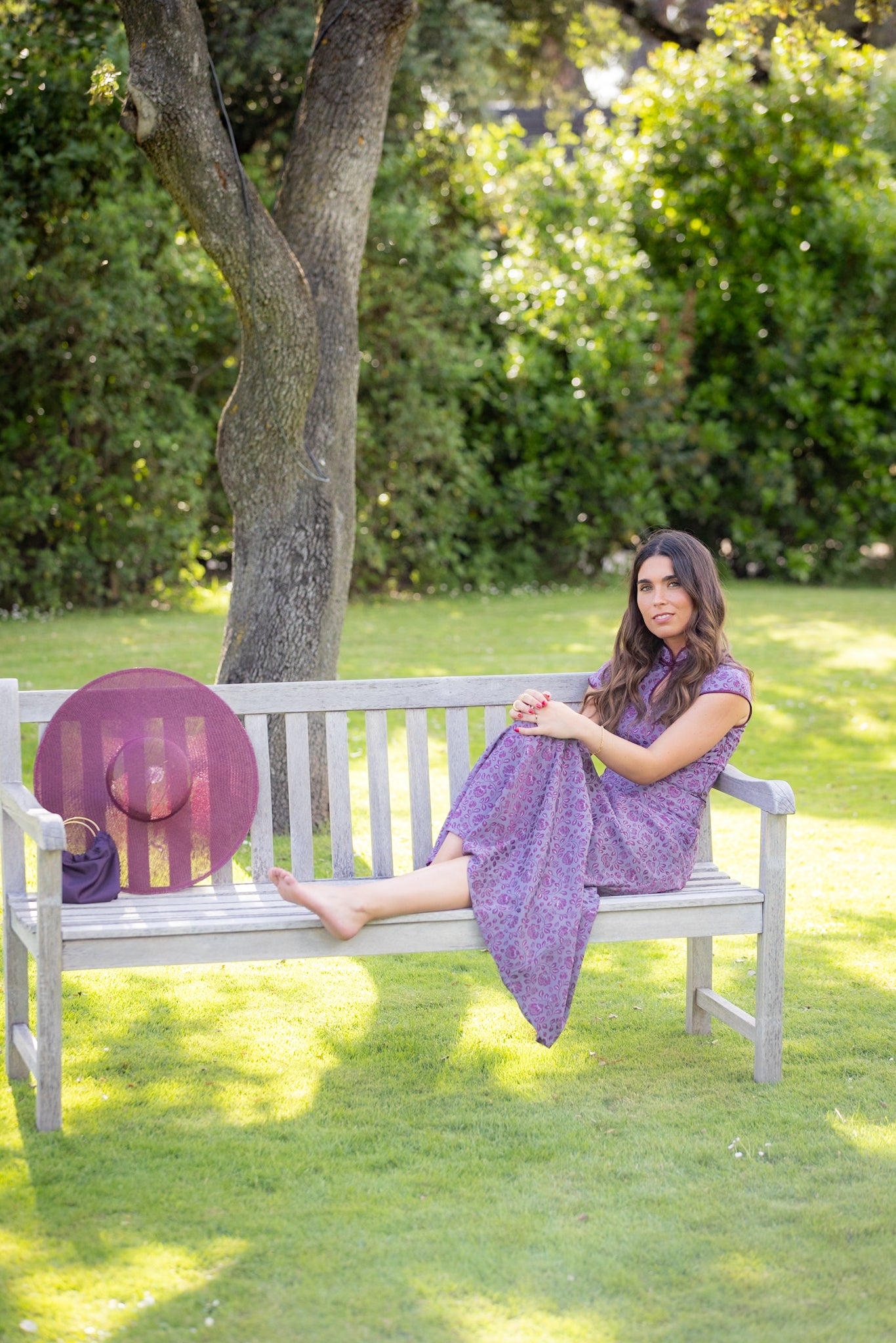 VESTIDO QIPAO VELVET PLUM