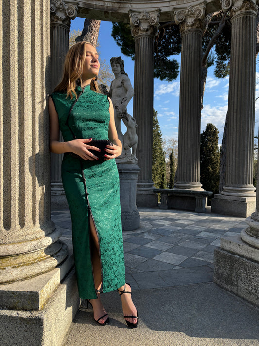 VESTIDO QIPAO FOREST MUSE