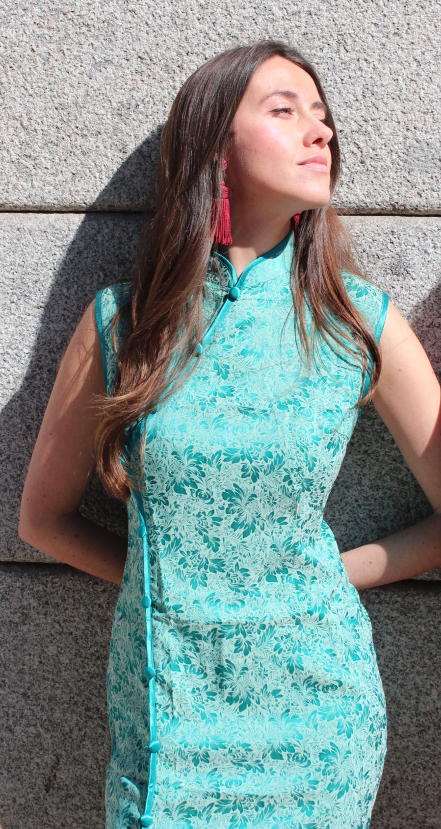 VESTIDO QIPAO SECRET GARDEN