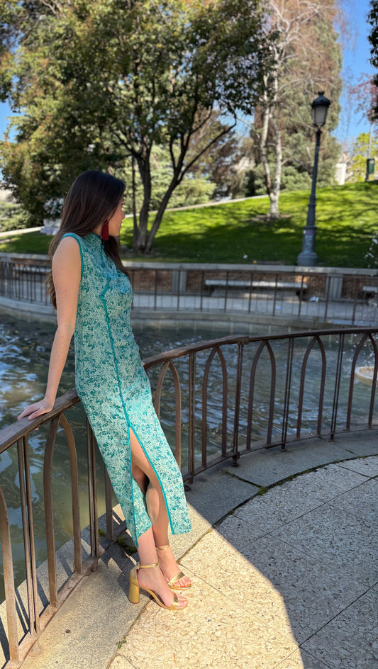 VESTIDO QIPAO SECRET GARDEN