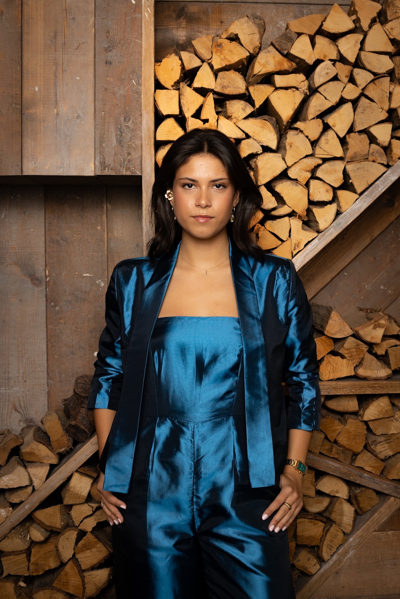CONJUNTO MONO Y CHAQUETA AZURETTA