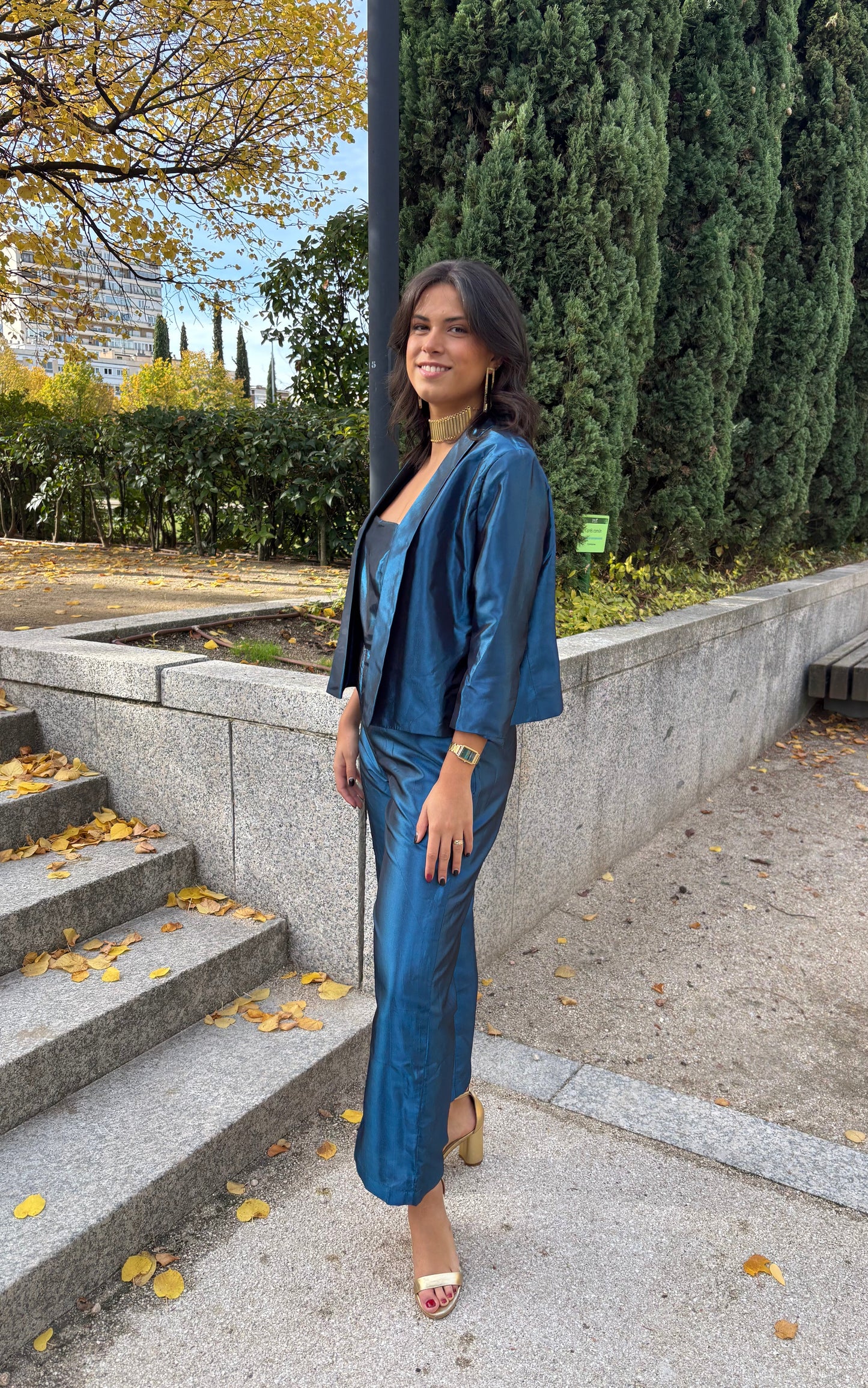 CONJUNTO MONO Y CHAQUETA AZURETTA