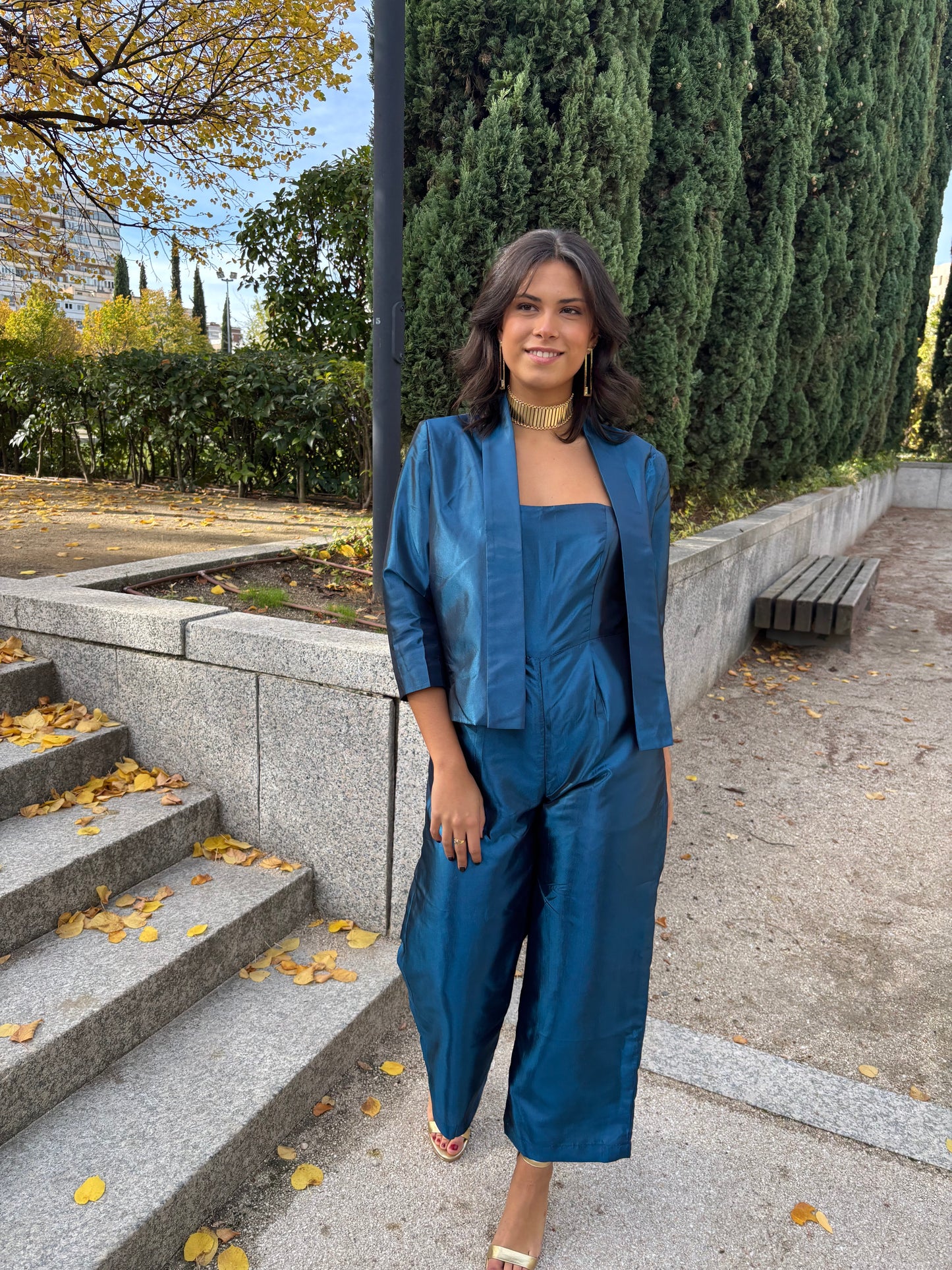 CONJUNTO MONO Y CHAQUETA AZURETTA