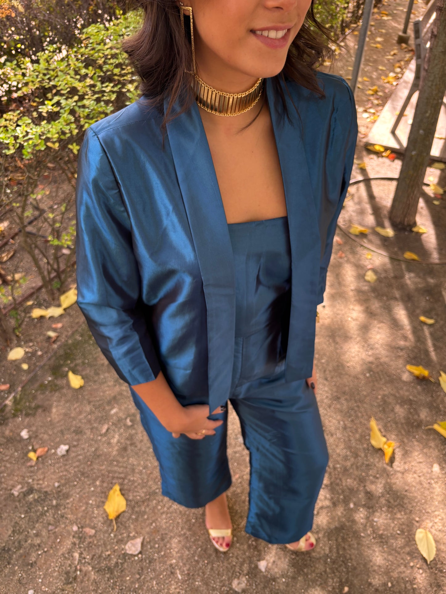 CONJUNTO MONO Y CHAQUETA AZURETTA