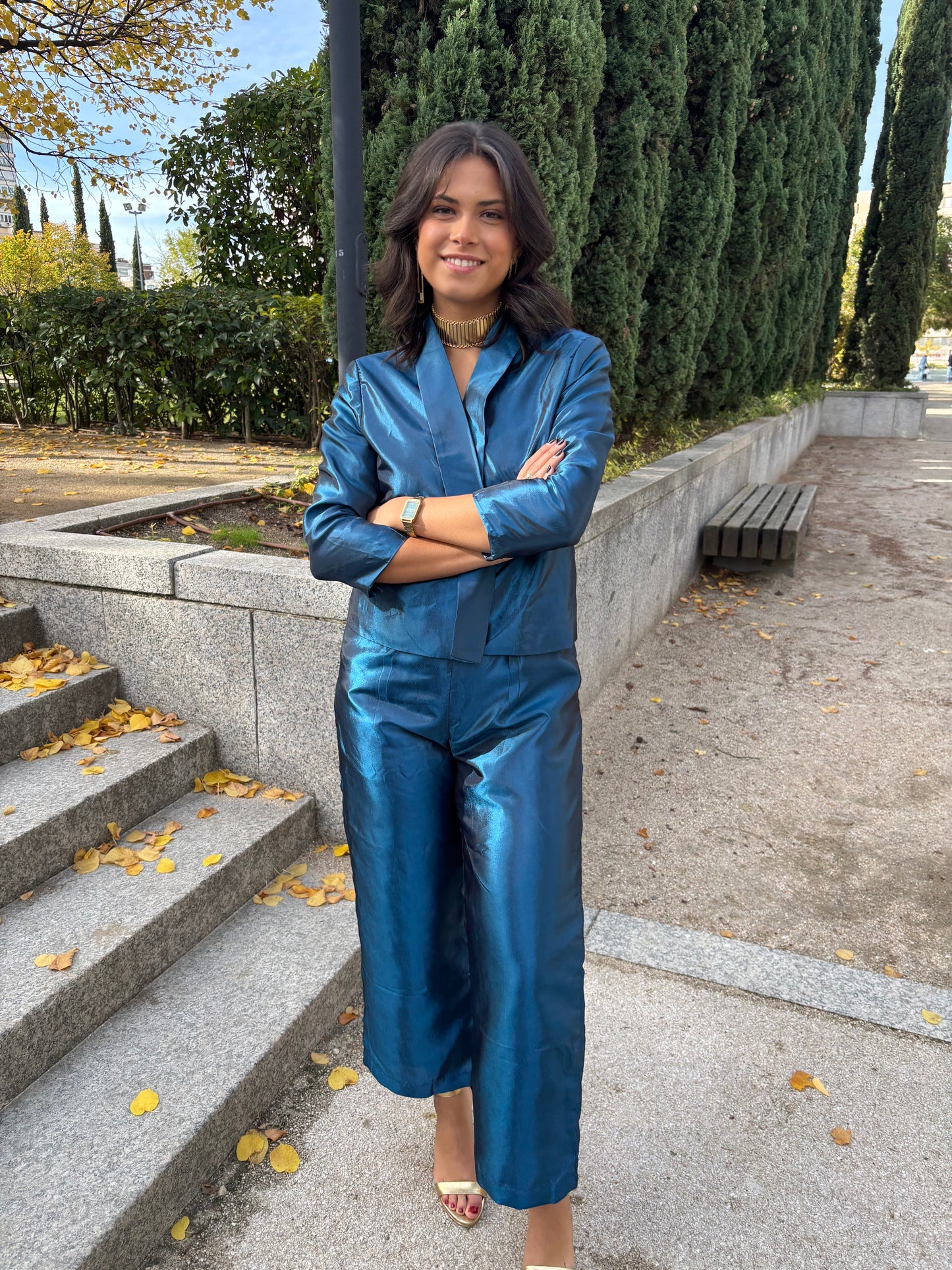 CONJUNTO MONO Y CHAQUETA AZURETTA