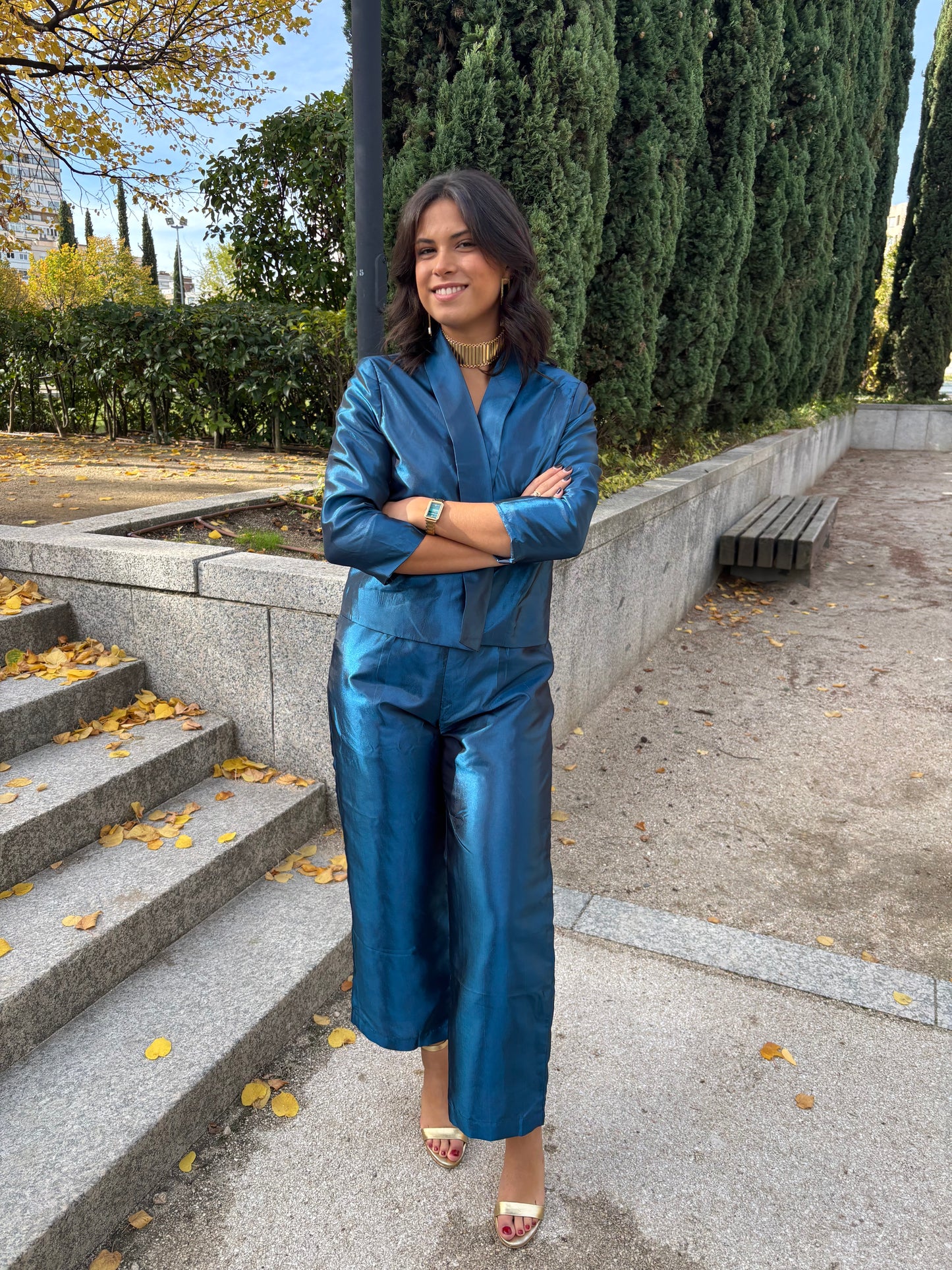 CONJUNTO MONO Y CHAQUETA AZURETTA