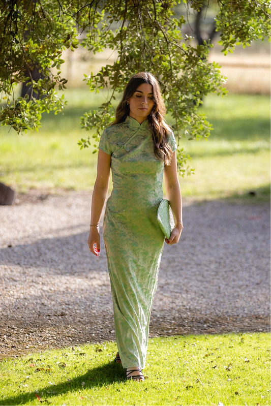 VESTIDO QIPAO MATCHA GRACE